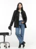 Midi Length Faux Leather Buttoned Jacket OS423 sold by Lewkin