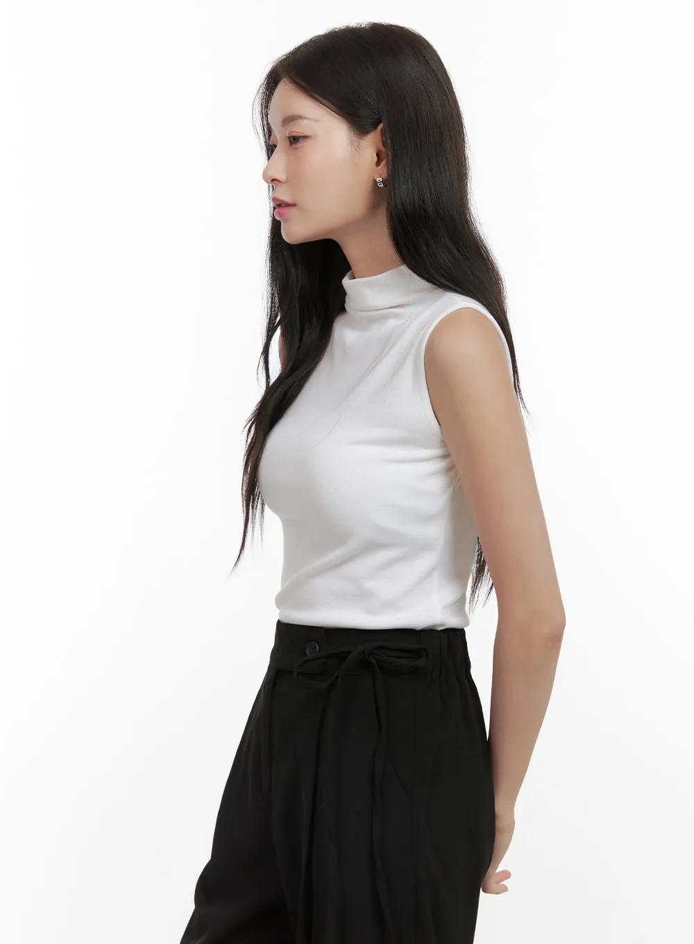 Solid Turtle Neck Camisole OS423 sold by Lewkin product image thumbnail 5