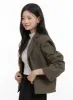 Buttoned Collar Short Blazer OS423 sold by Lewkin