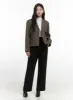 Buttoned Collar Short Blazer OS423 sold by Lewkin
