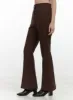 Sleek Solid Flared Trousers OS423 sold by Lewkin