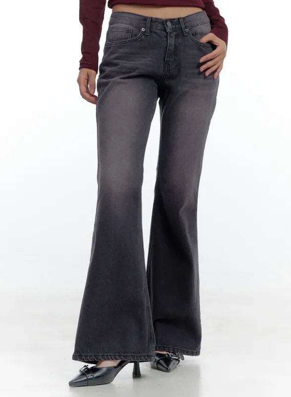 Felice Purple Washed Slim Fit Bootcut Jeans CS424 sold by Lewkin