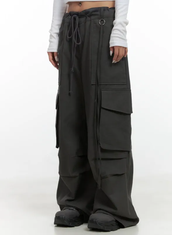Chic Cotton Cargo Trousers CS425 sold by Lewkin