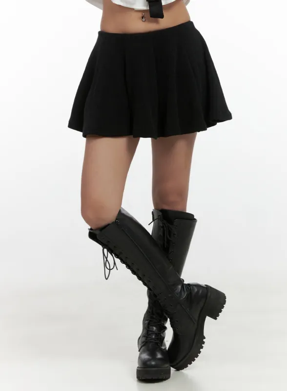 Chic Flared Polyester Mini Skirt CS425 sold by Lewkin