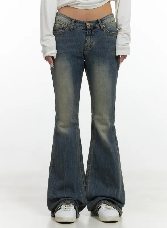 Leni Retro DreamFit Bootcut Denim Jeans CS426 sold by Lewkin