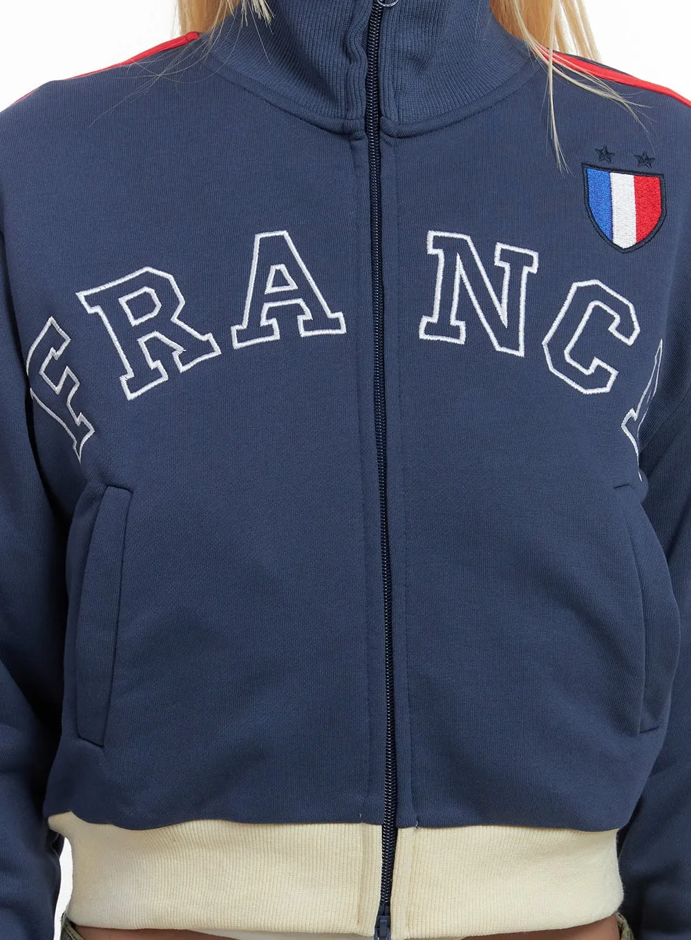 Classic Zip-Up Letter Print Sweatshirt CS426 sold by Lewkin product image thumbnail 4