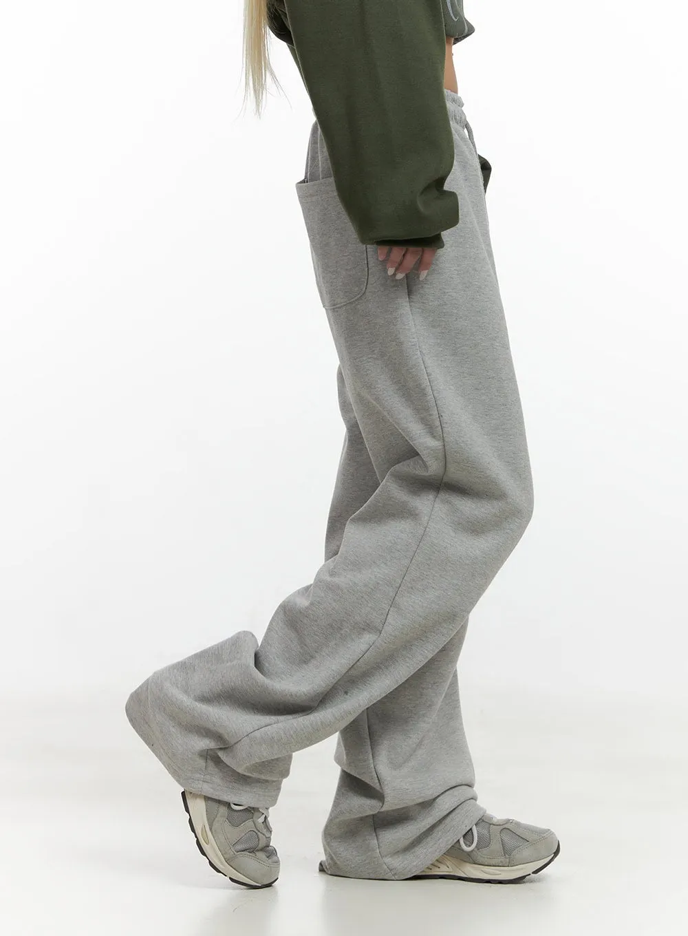 Relaxed Fit Banded Cotton Sweatpants CS426 sold by Lewkin product image thumbnail 3