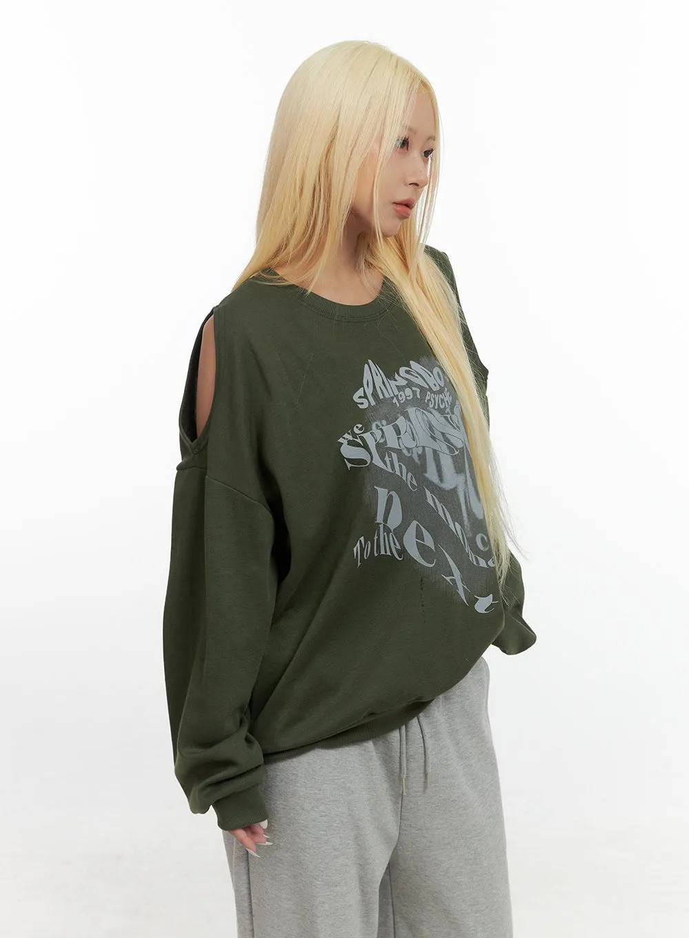 Comfy Graphic Print Sweatshirt CS426 sold by Lewkin product image thumbnail 4