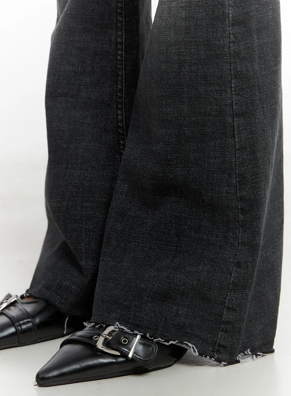 Mira Sleek Fit Washed Bootcut Denim Jeans CS426 sold by Lewkin product image thumbnail 4