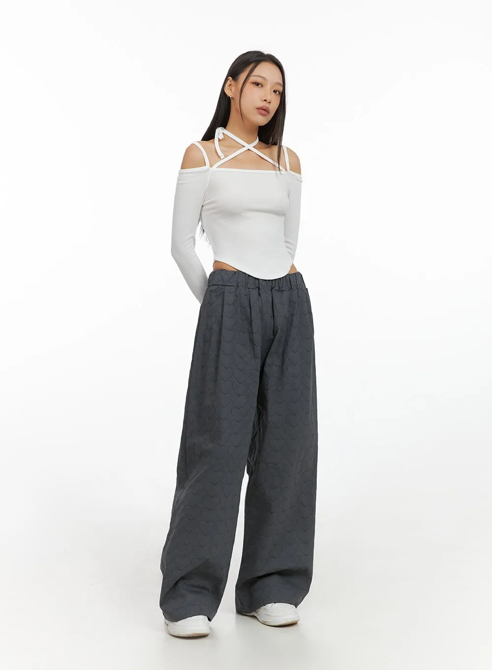 Halter Strap Slim Fit Top IS427 sold by Lewkin product image thumbnail 3