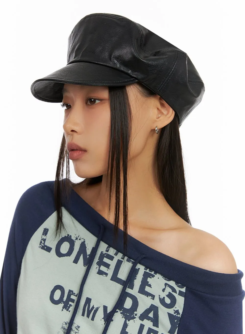 Leather Beret Hat IS427 sold by Lewkin