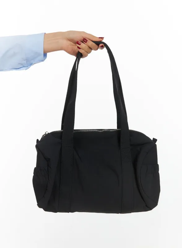 Nylon Pocket Shoulder Bag IS427 sold by Lewkin