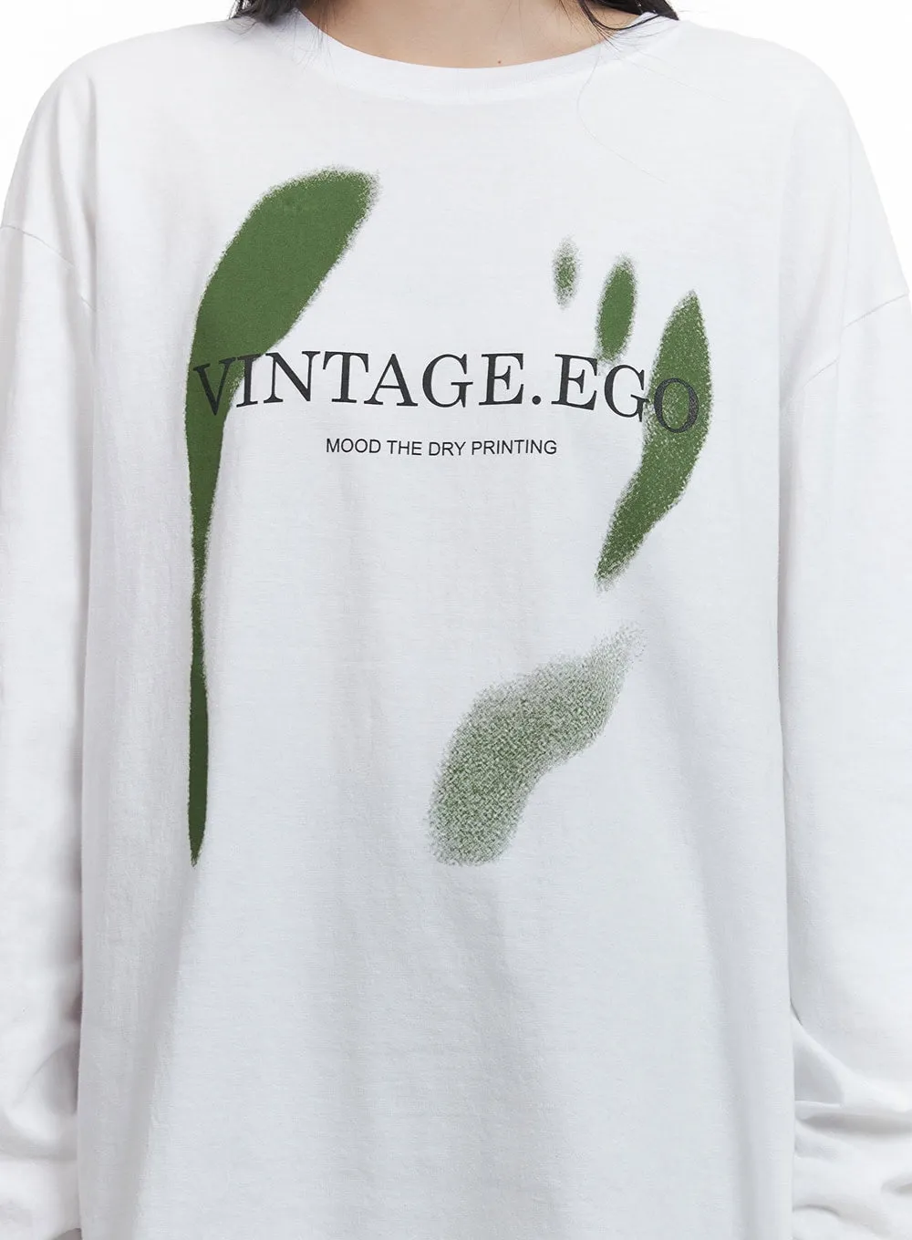 Oversized Classic Lettering Long Sleeve Top CS430 sold by Lewkin product image thumbnail 3