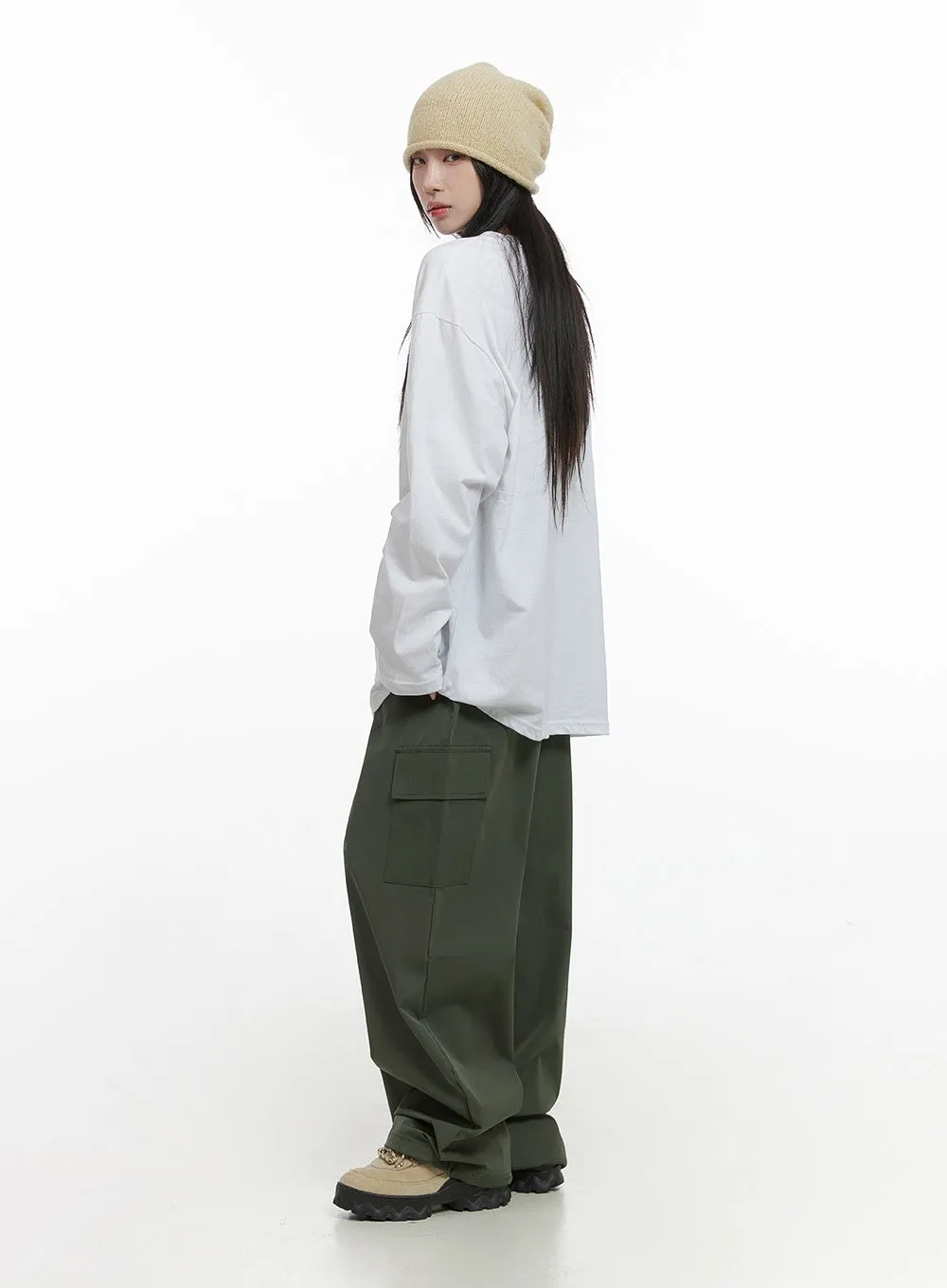 Oversized Classic Lettering Long Sleeve Top CS430 sold by Lewkin product image thumbnail 5