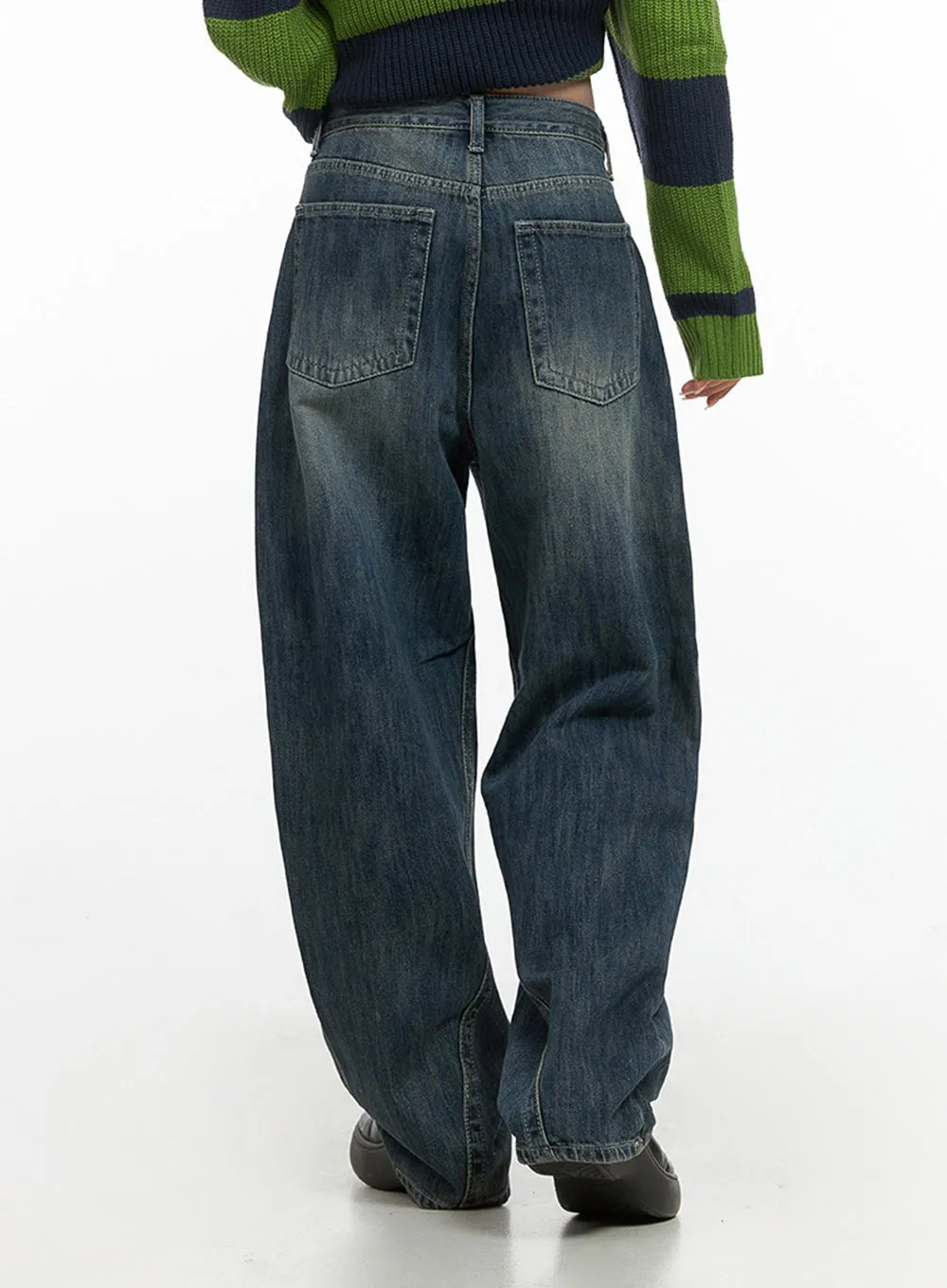 Tatum Washed Wide Jeans CS430 sold by Lewkin product image thumbnail 5