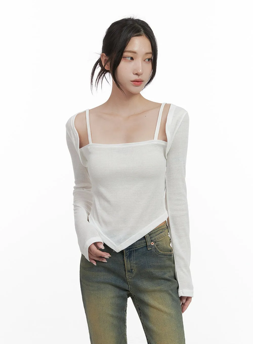 Sleek Fit Long Sleeve Bolero CS430 sold by Lewkin