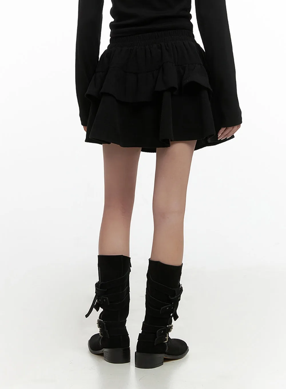 Chic Ruffle Hem Mini Skirt CS430 sold by Lewkin product image thumbnail 5