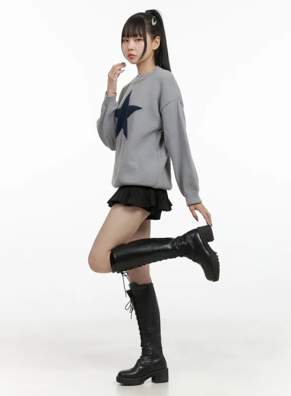 Pleated Bliss Mini Skirt Pants OO401 sold by Lewkin