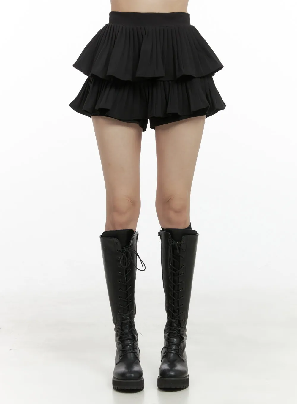 Pleated Bliss Mini Skirt Pants OO401 sold by Lewkin product image thumbnail 2