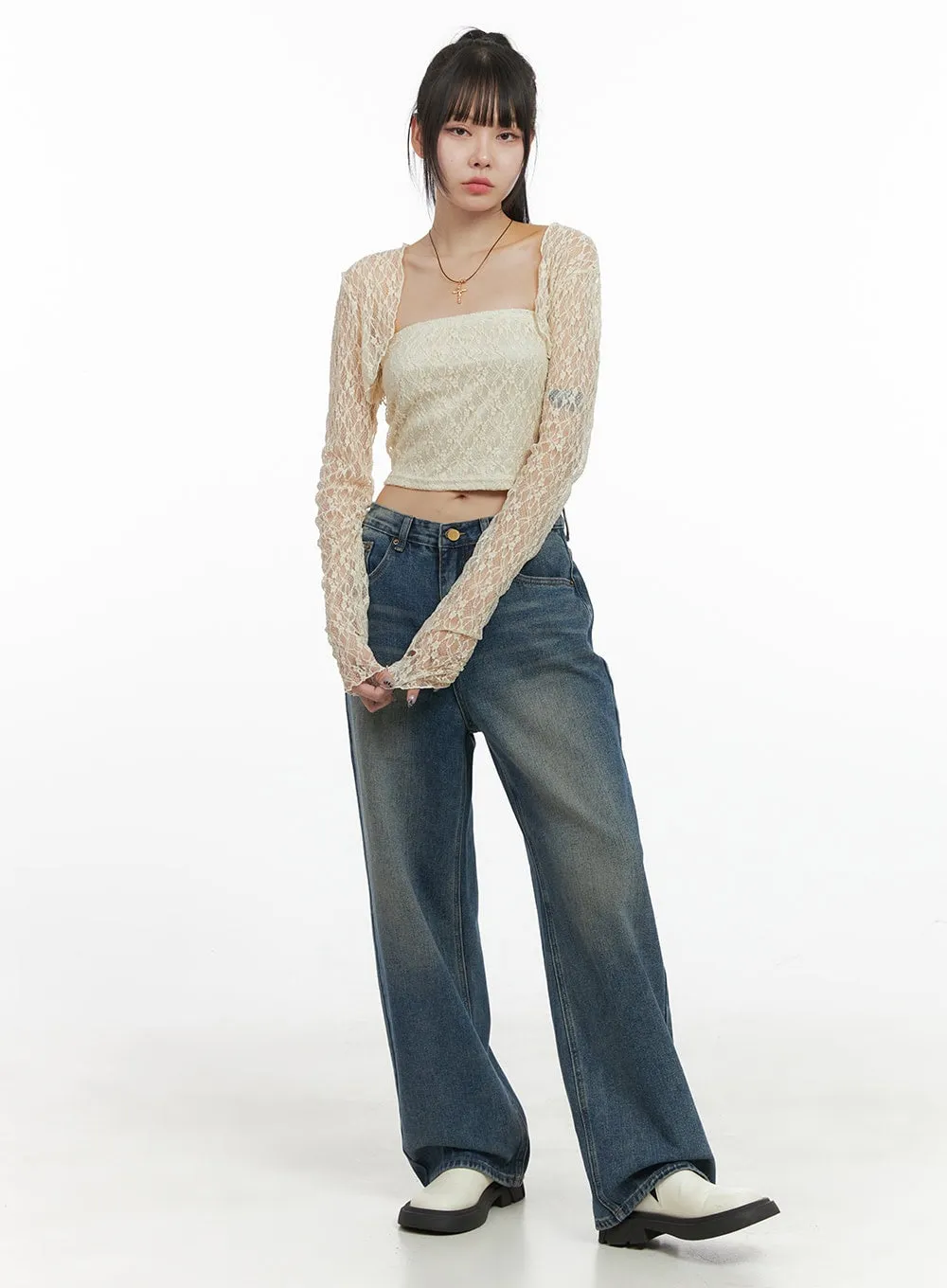 Lace Tube Top and Bolero Set OO401 sold by Lewkin product image thumbnail 3