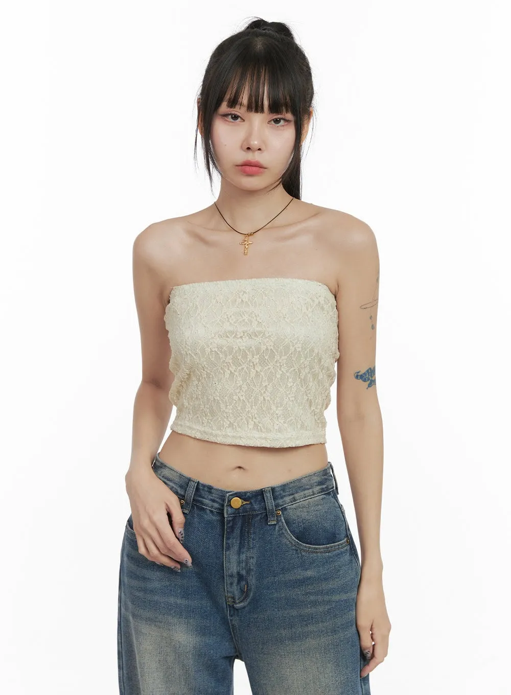 Lace Tube Top and Bolero Set OO401 sold by Lewkin product image thumbnail 5