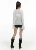 Solid See-through Button Long Cardigan OO401 sold by Lewkin