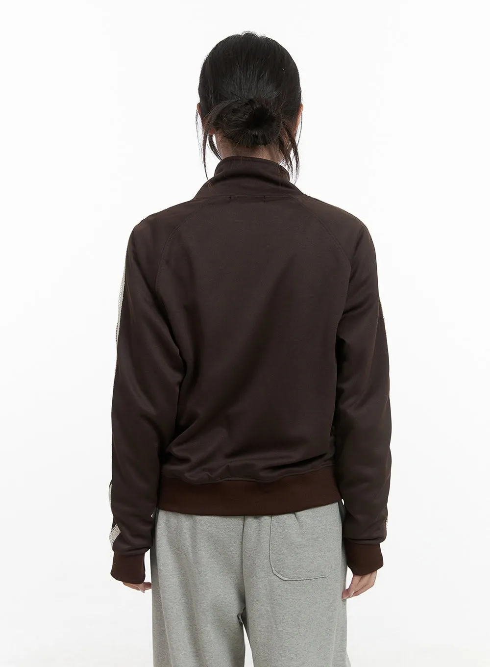 Chic Zip-Front Polyester Spandex Jacket CO402 sold by Lewkin product image thumbnail 5