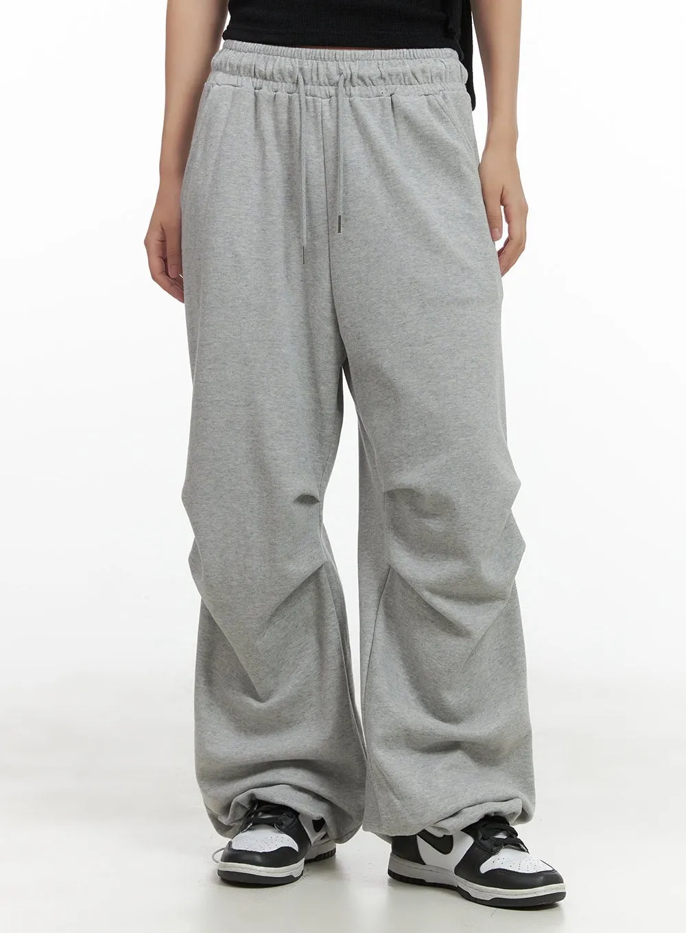 Pintuck String Wide Sweatpants CO404 sold by Lewkin