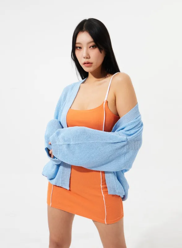 Oversized Knit Cardigan IM310 sold by Lewkin