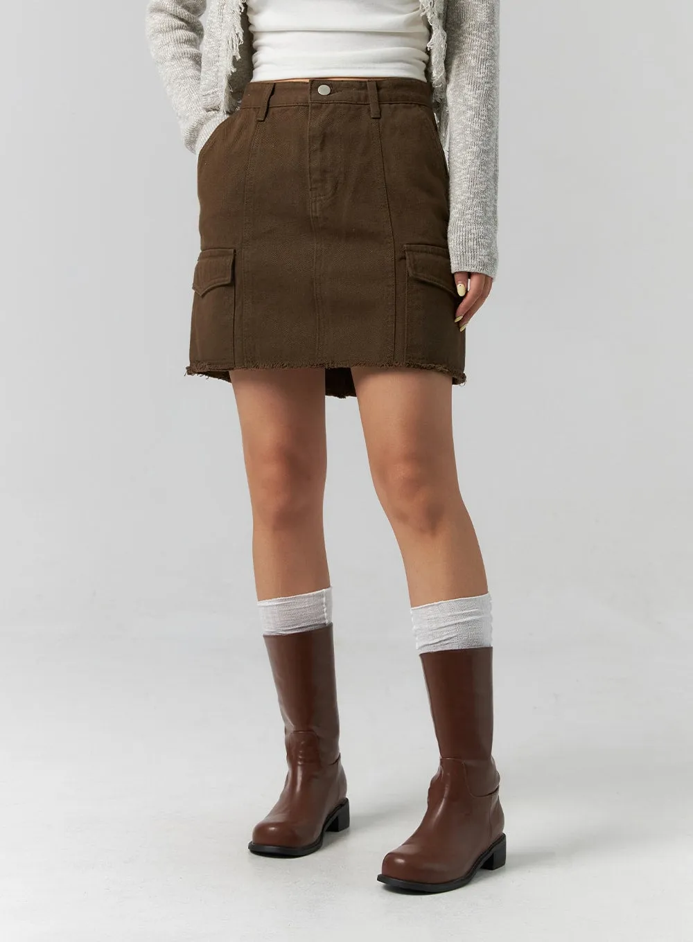 Cargo Mini Skirt CS318 sold by Lewkin product image thumbnail 5