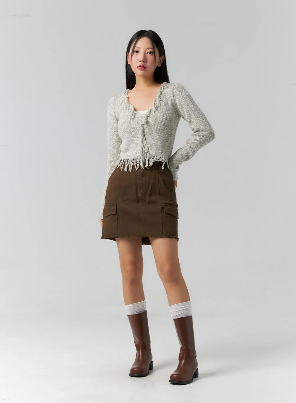 Cargo Mini Skirt CS318 sold by Lewkin product image thumbnail 3