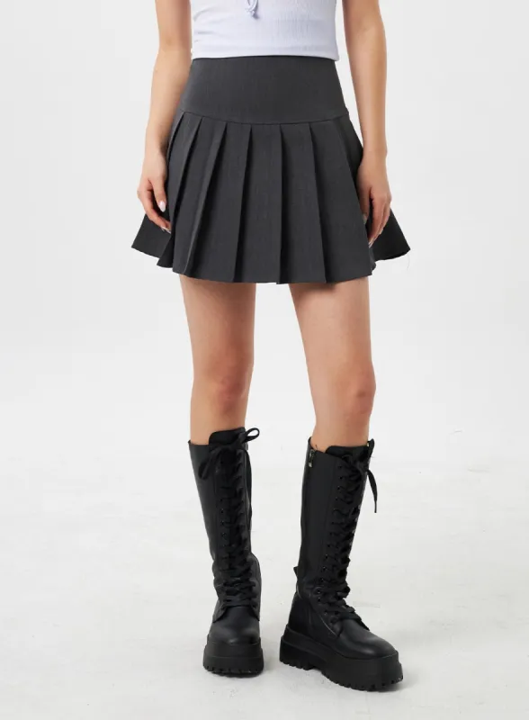 [Collab] Simple Pleated Mini Skirt CY309 sold by Lewkin