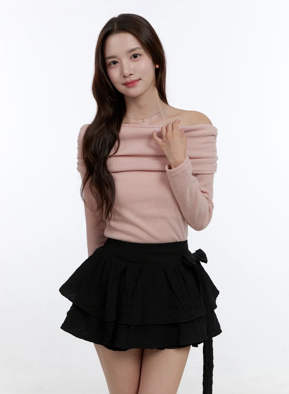 Elegant Off Shoulder Long Sleeve OO407 sold by Lewkin product image thumbnail 4