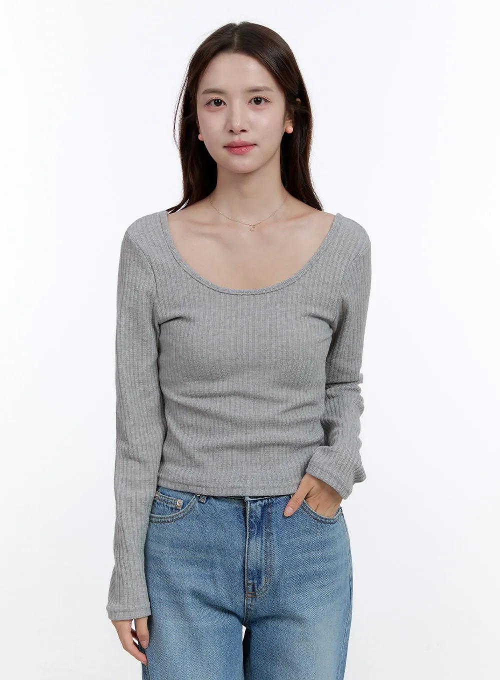 Slim Fit Strap Long Sleeve Set OO407 sold by Lewkin product image thumbnail 4