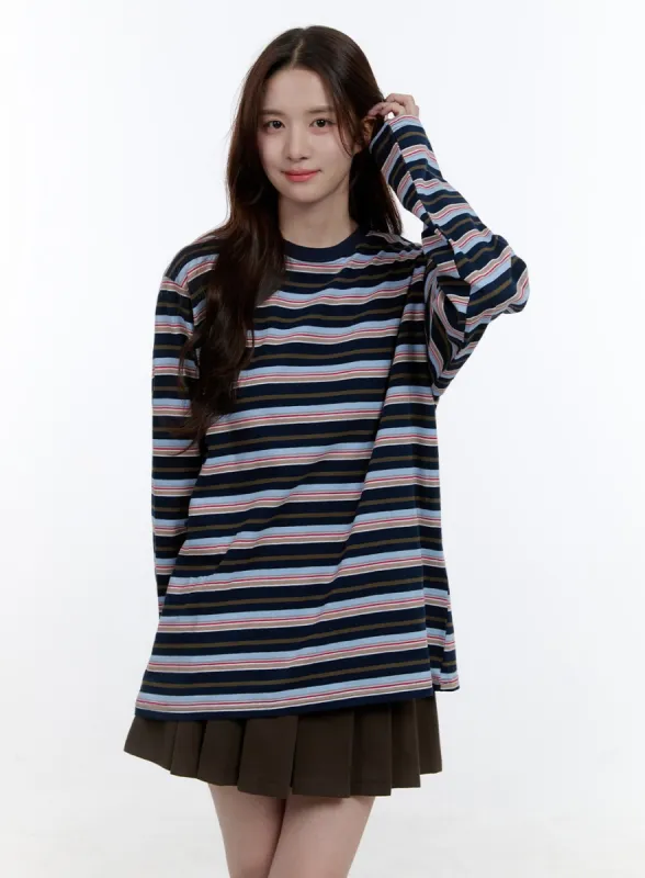 Chic Round Neck Long Sleeve Top OO407 sold by Lewkin