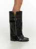 Bella Buckle Zip-Up Boots IO409 sold by Lewkin