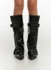 Bella Buckle Zip-Up Boots IO409 sold by Lewkin