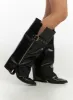 Bella Buckle Zip-Up Boots IO409 sold by Lewkin