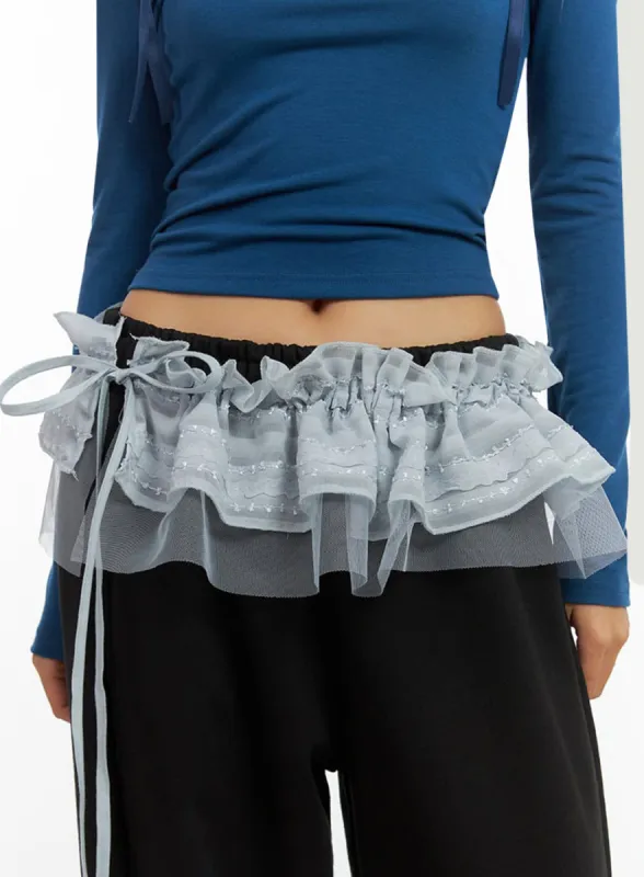 Layered Detail Waist Belt IO409 sold by Lewkin