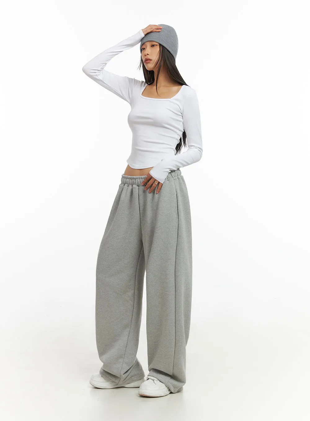 Square Neck SlimFit Long Sleeve Shirt IO409 sold by Lewkin product image thumbnail 2