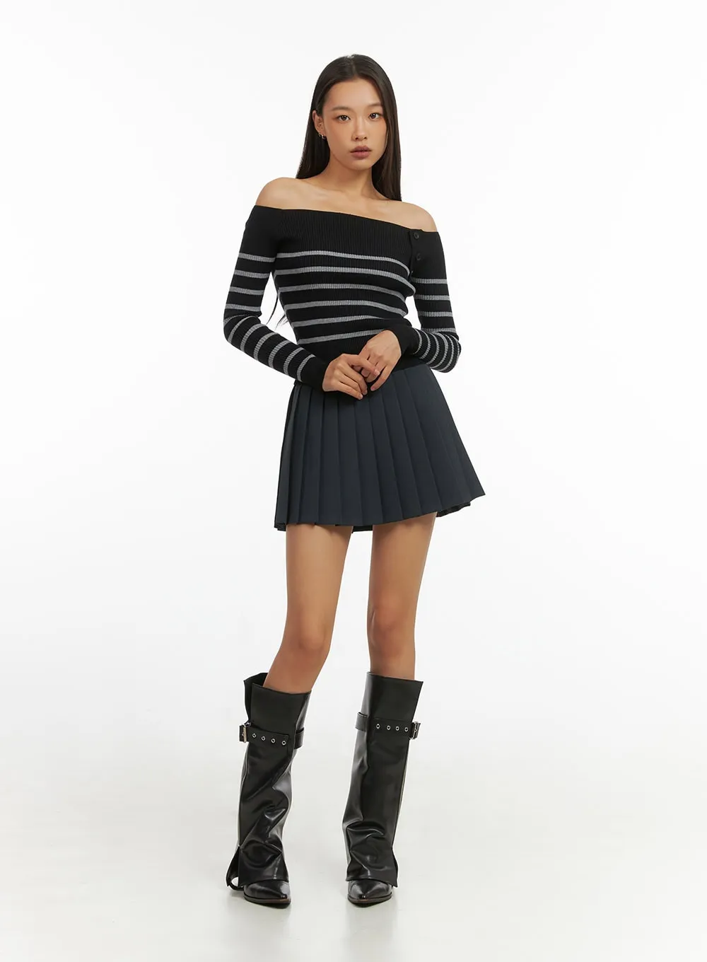Pleated Bliss Mini Skirt IO409 sold by Lewkin product image thumbnail 4