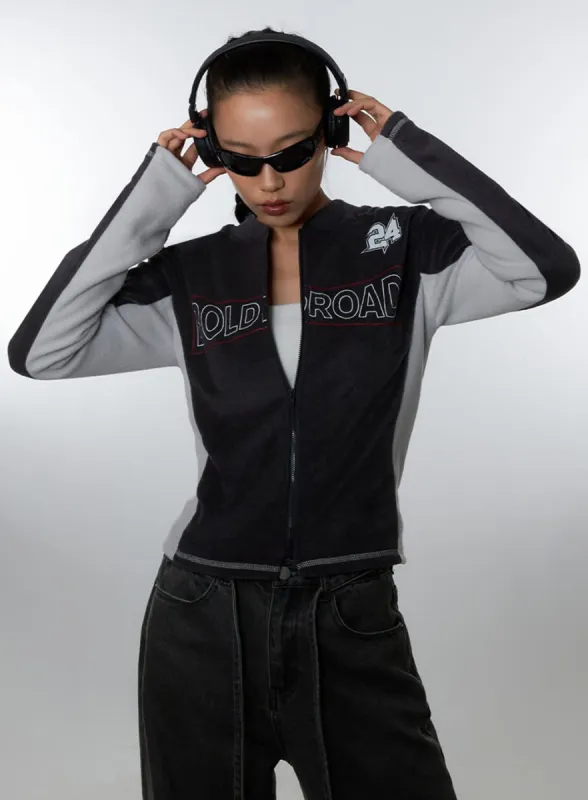 Dark gray Polyester Slim Fit Hoodie IO409 sold by Lewkin