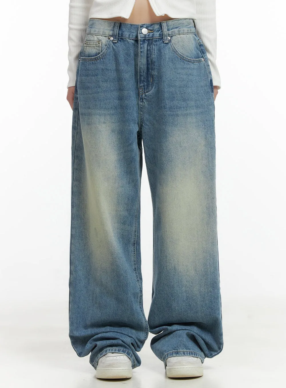Julia Vintage Washed Denim Jeans CO410 sold by Lewkin