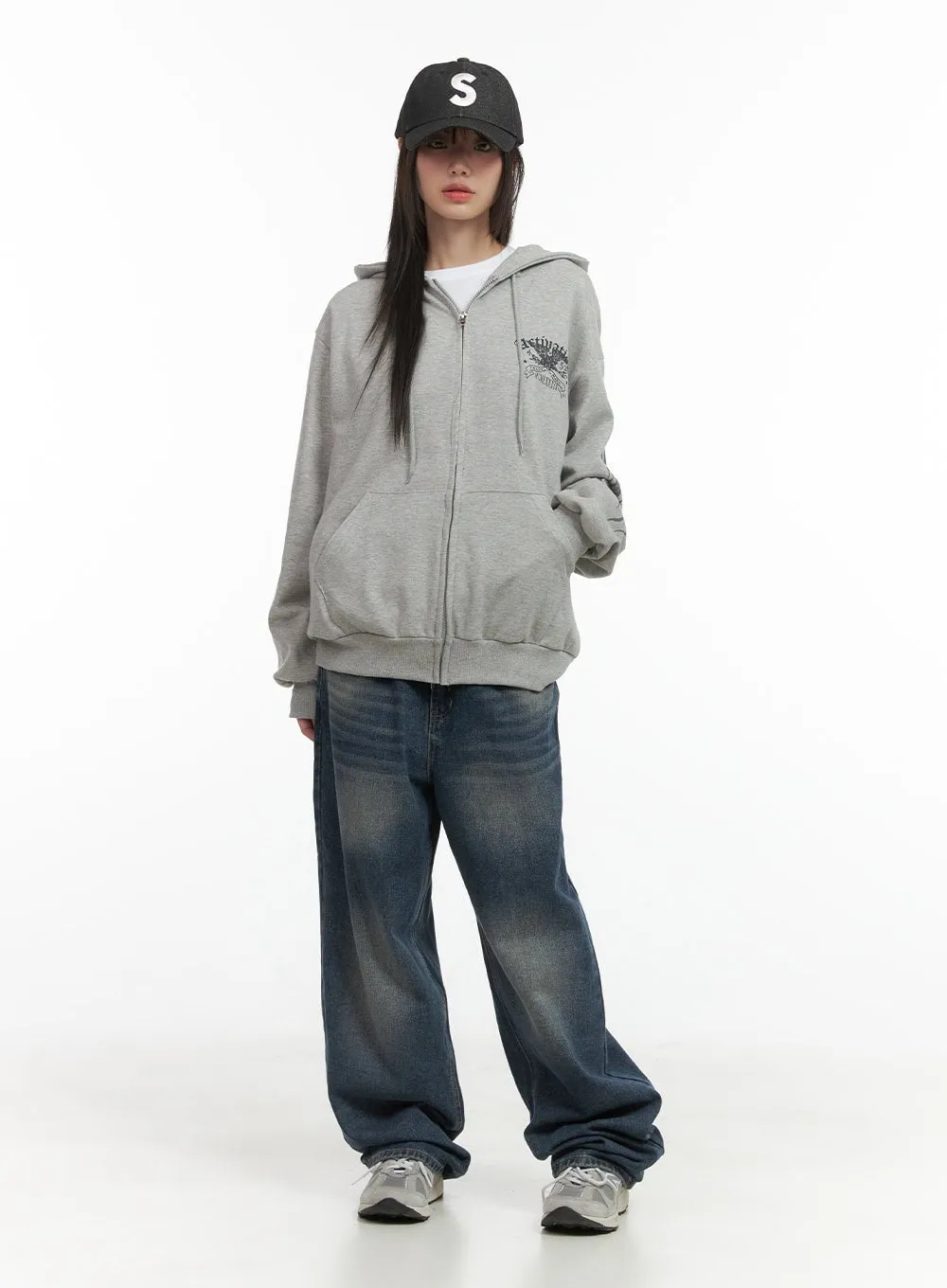 Graphic Zip-Up Hoodie CO410 sold by Lewkin product image thumbnail 2