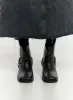 Buckle Faux Leather Ankle Boots CO410 sold by Lewkin