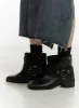 Buckle Faux Leather Ankle Boots CO410 sold by Lewkin