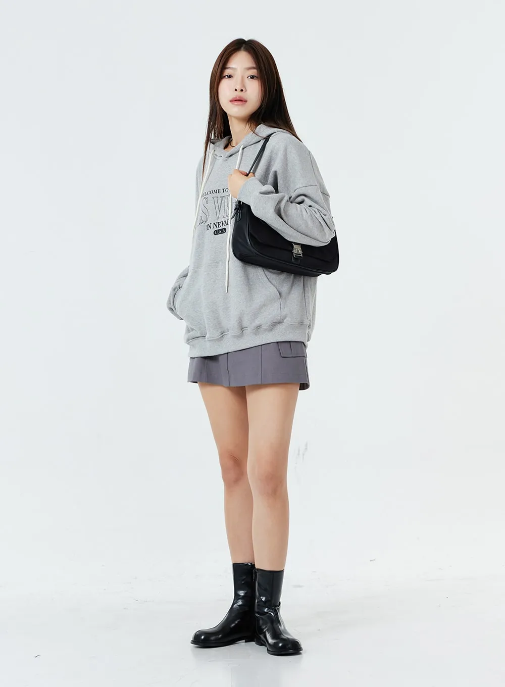 Two Button Pocket Mini Skirt OS02 sold by Lewkin product image thumbnail 4