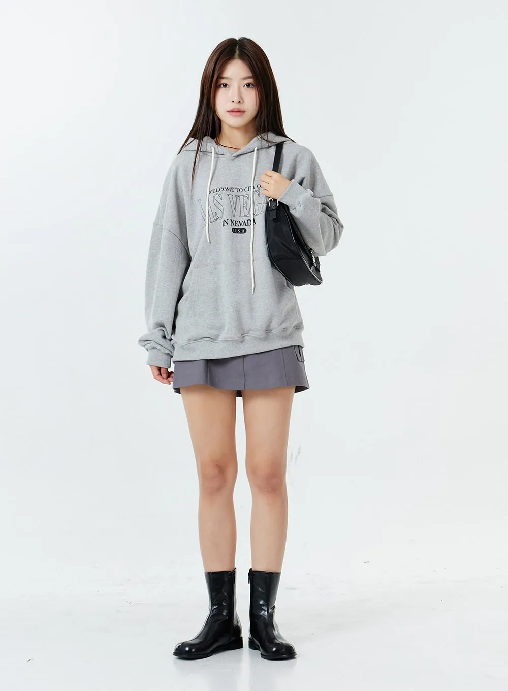 Two Button Pocket Mini Skirt OS02 sold by Lewkin