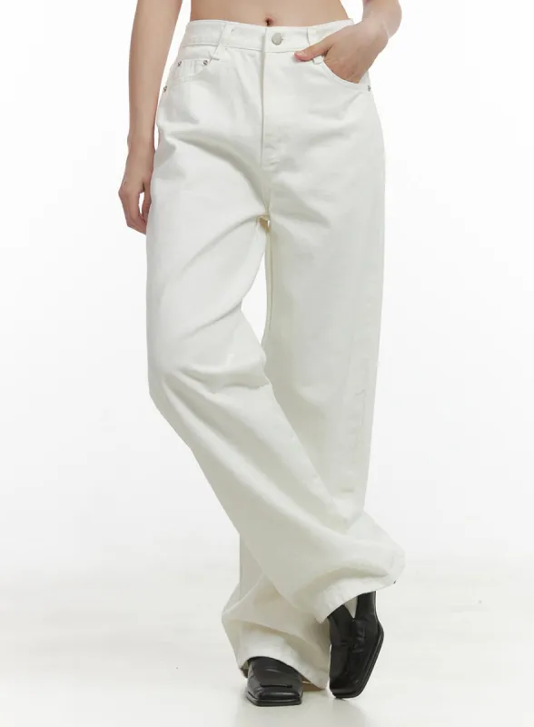 Classic Cotton Wide Leg Pants OO416 sold by Lewkin