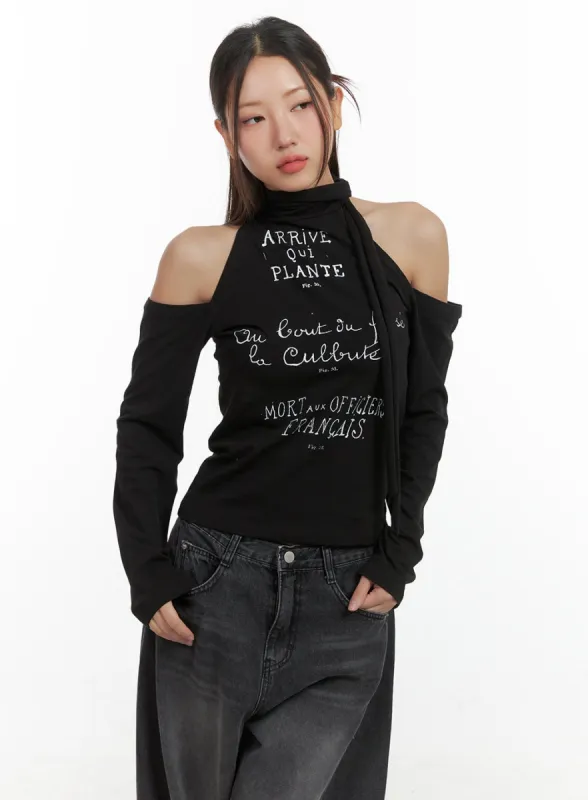 Cut Out Turtle Neck Shirt CO417 sold by Lewkin